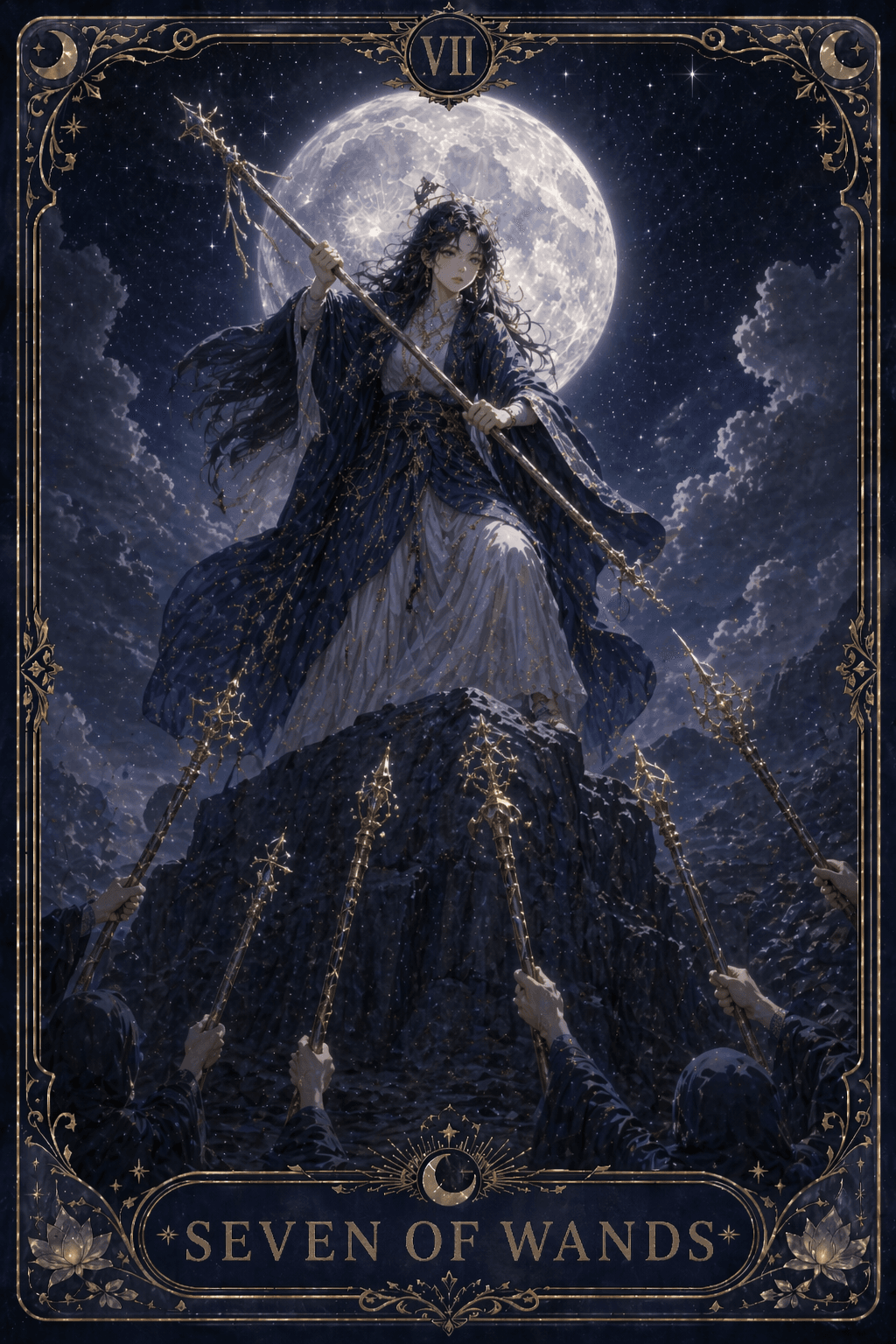 7 완드 · Seven of Wands