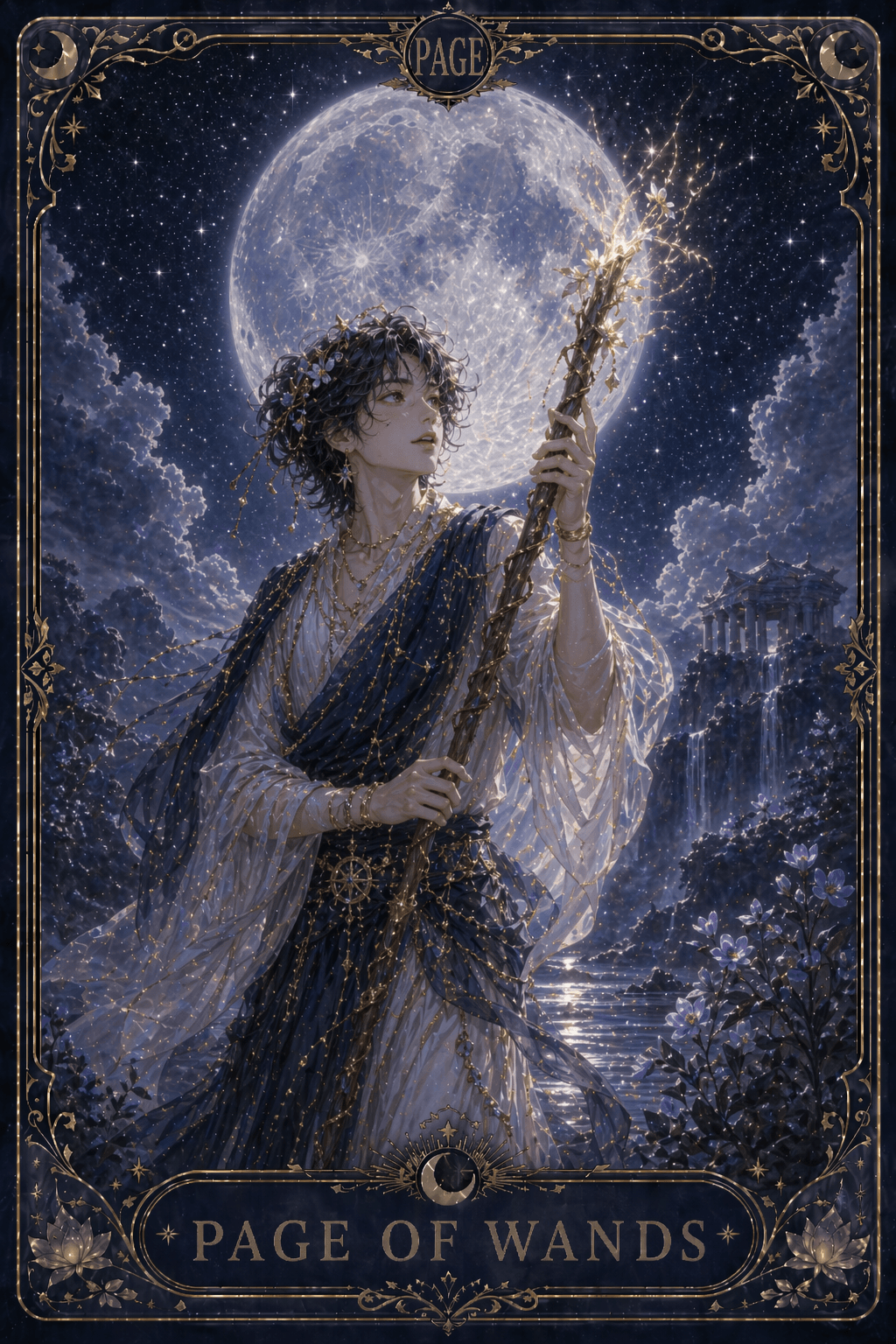 페이지 완드 · Page of Wands