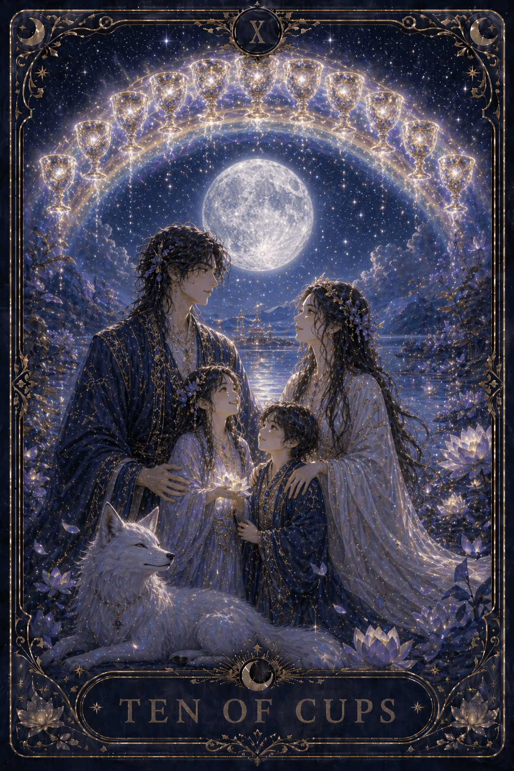 10 컵 · Ten of Cups
